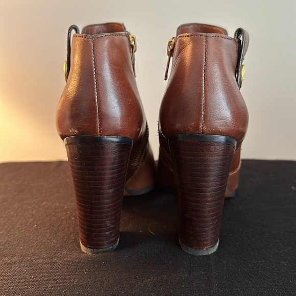 Coach booties. Size 7.5. Chestnut color. - Picture 4 of 11
